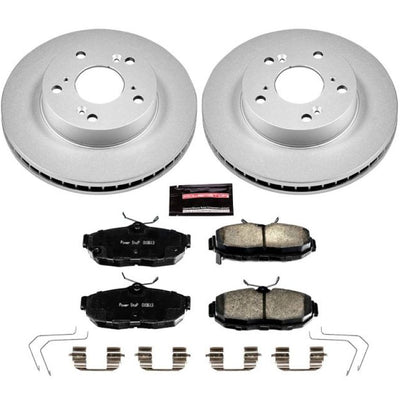 Power Stop 12-15 Honda Civic Front Z17 Evolution Geomet Coated Brake Kit