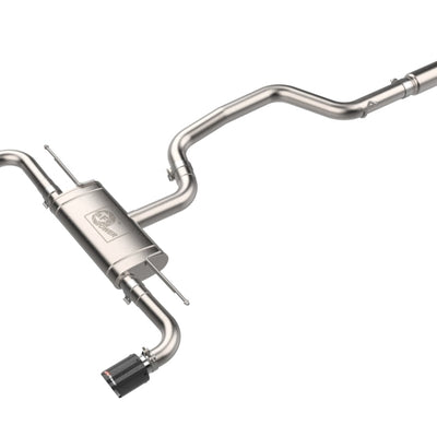 aFe 22-24 Volkswagen GTI MACH Force-Xp 3 to 2-1/2 IN Stainless Steel Cat-Back Exhaust w/Carbon Tips