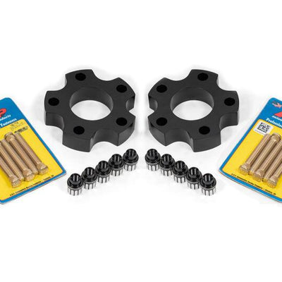 BMR 14-17 Chevrolet SS Wheel Spacer Kit Front 1.25in Wide 1/2-20 Stud Shank Lugs - Black Anodized