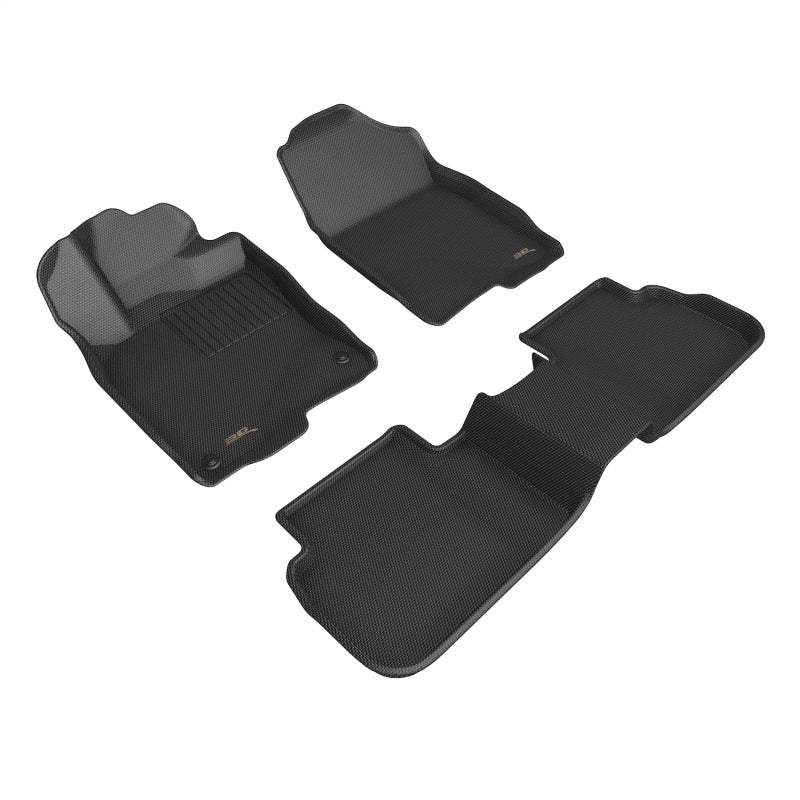 3D MAXpider 22-27 Honda CIvic / CIvic TYPE R Kagu Black Full Set (NO REAR USB PORT)