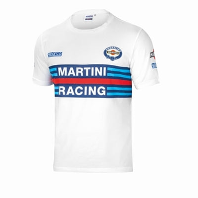 Sparco T-Shirt Martini-Racing Large White