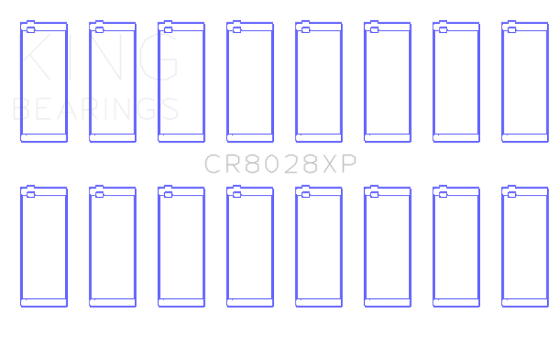 King Engine Bearings Chevrolet Custom Performance (Size STDX) Connecting Rod Bearing Set