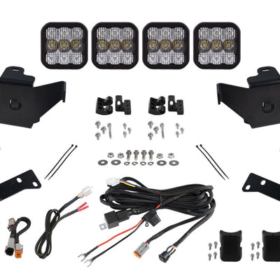 Diode Dynamics 2022 Toyota Tundra SS5 Grille CrossLink Lightbar Kit - Pro White Combo
