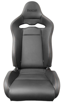 Sparco Seat SPX Special Edition Black/Red w/ Gloss Carbon Shell - Left