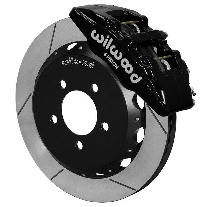 Wilwood Forged Dynapro 6 Front Big Brake Kit - 12.88 x 1.00 Slotted - Black