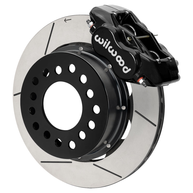 Wilwood Ford Mustang II Forged Dynalite Front Brake Kit w/ 11.38in Slotted Rotor - Black