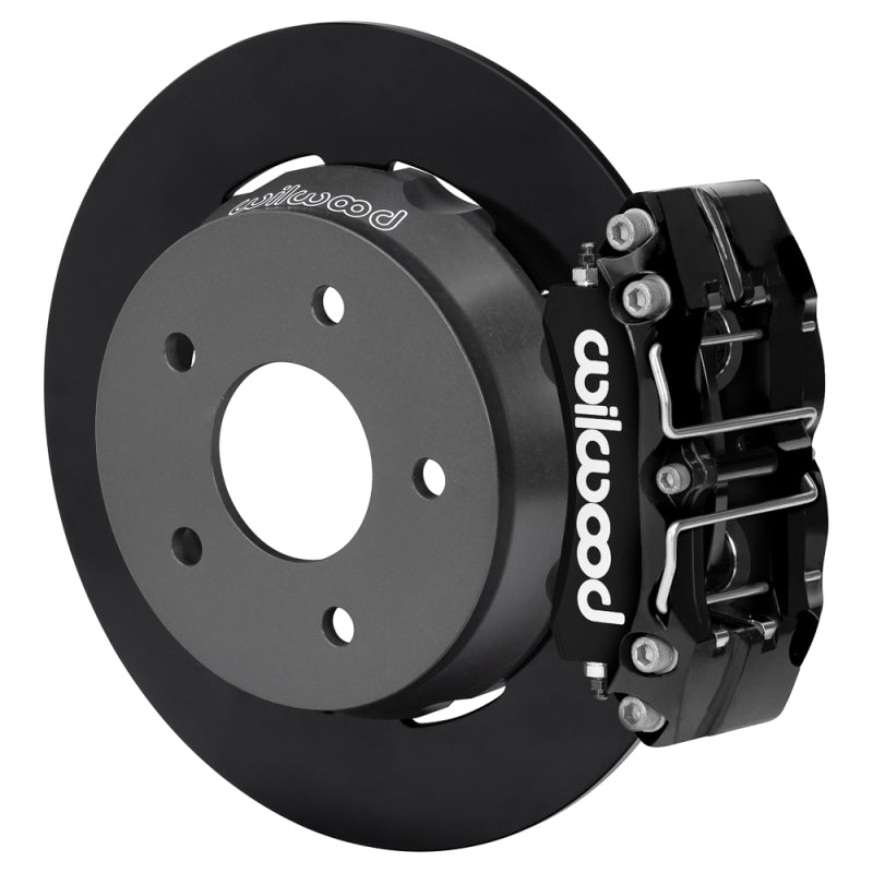 Wilwood 22-24 Polaris RZR Turbo/ Pro R 5-Lug Rear Big Brake Kit - Black Powder Coat