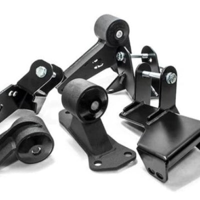 Innovative 96-00 Civic K-Series Black Steel Mounts 95A Bushings (EG/DC Subframe)