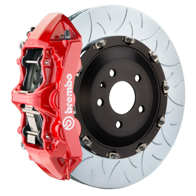 Brembo 25+ BMW X3 30 xDrive (G45) Front GT BBK 6 Piston Cast 380x34 2pc Rotor Slotted Type-3 - Red