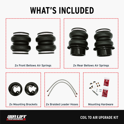 Air Lift 17-23 Tesla Model 3 (AWD) / 20-24 Tesla Model Y (AWD) Coil to Air Upgrade Kit