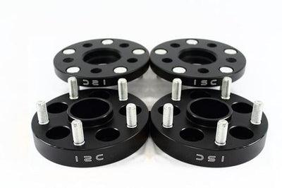ISC Suspension 5x100 Hub Centric Wheel Spacers 15mm Black (Pair)