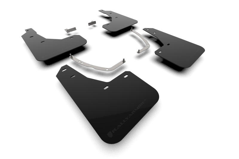 Rally Armor 25-26 Hyundai Ioniq 5 PE Black UR Mud Flap - Metallic Black Logo