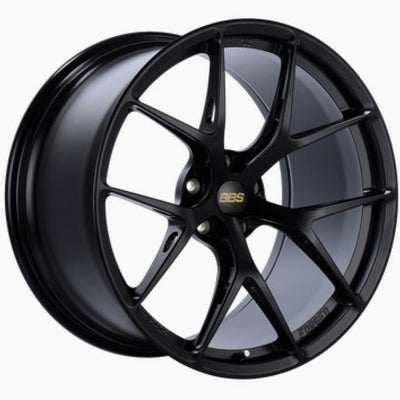 BBS FI-R 19x9.5 5x120 ET22 CB72.5 Black Satin Wheel -82mm PFS/Clip Req