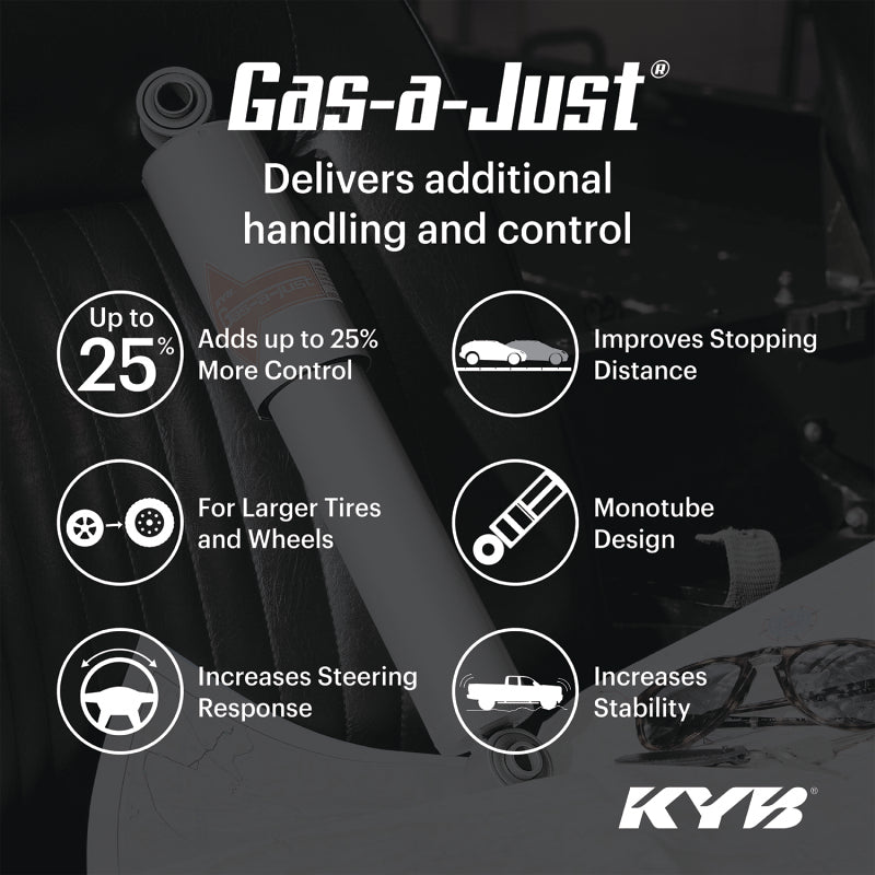 KYB 2018 Jeep Wrangler JK 4WD Lifted 1.5in-3in Gas-A-Just Gas Shock