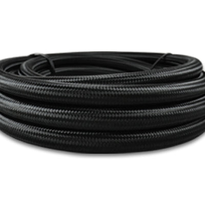Vibrant Black Nylon Braided Flex Hose w/PTFE Liner AN -16 (10ft Roll)