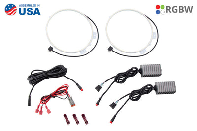 Diode Dynamics 18-21 Jeep JL Wrangler/Gladiator RGBW HD LED Halos