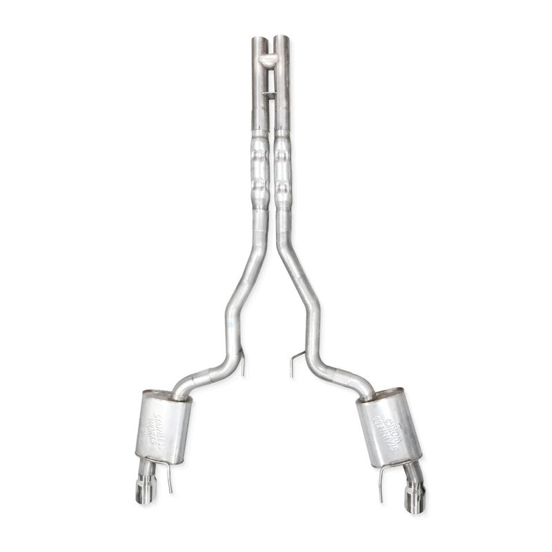 Stainless Works 2024 Mustang GT Catback Dual Tips Redline Sound H-Pipe Factory Connect Exhaust