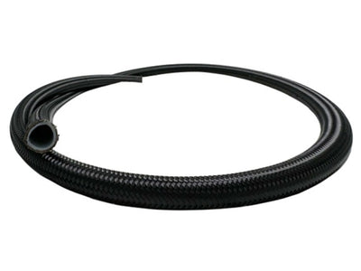 Fuelab Black Nylon Stainless Steel Braided PTFE Hose - 6AN - 6ft