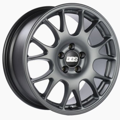 BBS CO 18x8 5x112 ET44 CB57 Titanium Wheel -82mm PFS/Clip Req