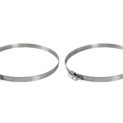 aFe Magnum FORCE Worm Gear Hose Clamps - 4-1/8in to 7in ID (Pair)