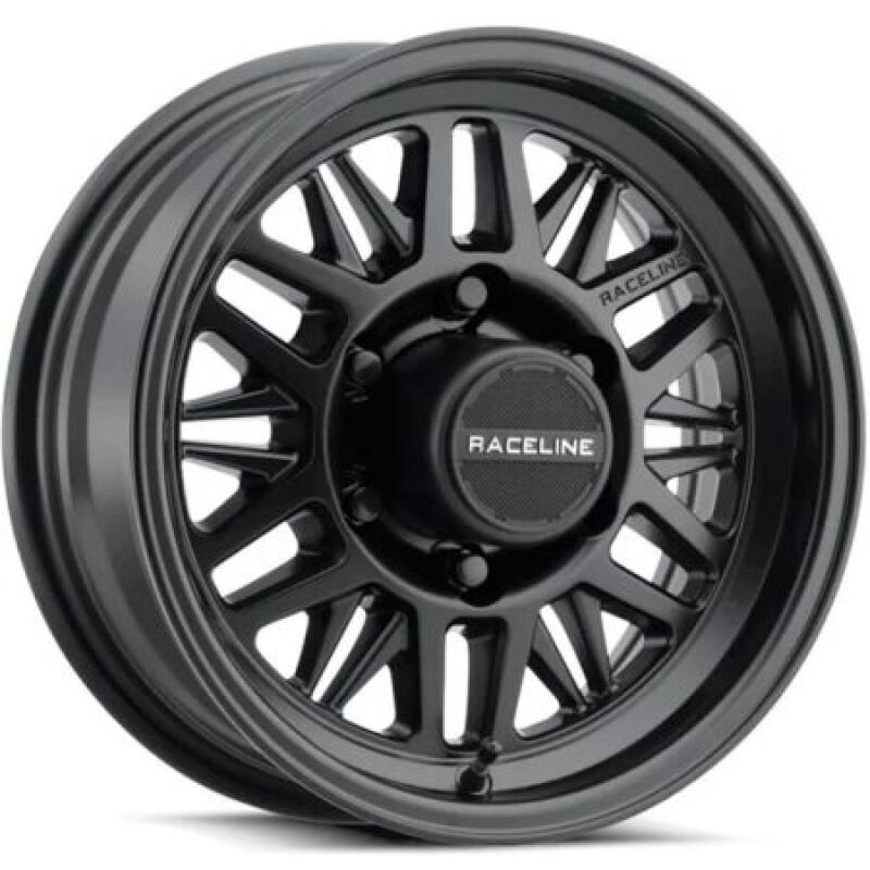 Raceline 451B Ryno TR Trailer 15x6in / 6X5.5 BP / 0mm Offset / 4.25mm Bore - Satin Black