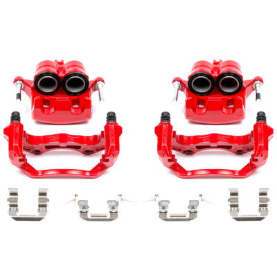 Power Stop 05-07 Infiniti G35 Front Red Calipers w/Brackets - Pair