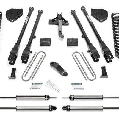 Fabtech 18 Ford F450/F550 4WD Diesel 6in 4Link Sys w/Coils & Dl Shks