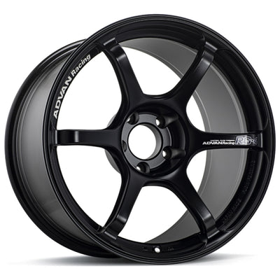 Advan RG-4 17x9 +35 5x114.3 Semi Gloss Black Wheel