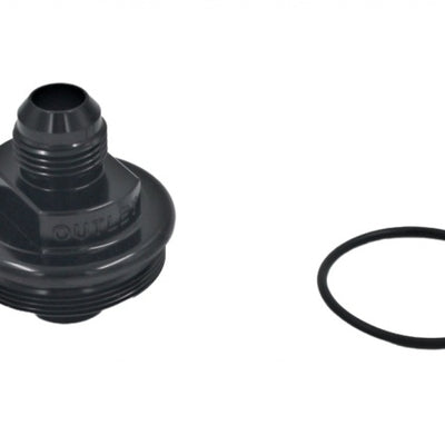 Fuelab Replacement Filter Cap -10AN Outlet - Black