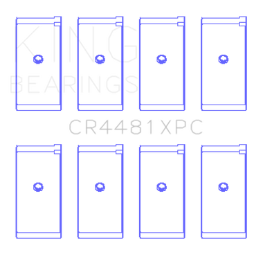 King Engine Bearings Mitsubishi 4G63/4G64/1992 (Size +.026mm) Connecting Rod Bearing Set