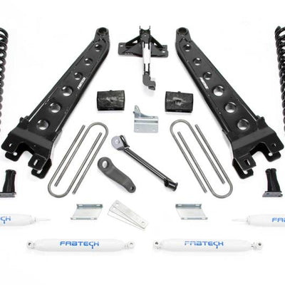 Fabtech 11-13 Ford F450/550 4WD 10 Lug 6in Rad Arm Sys w/Coils & Perf Shks