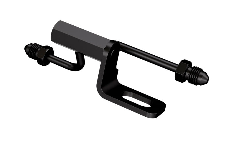 Goodridge 07-11 Harley-Davidson Softail Models Rear Brake Switch Holder - Black