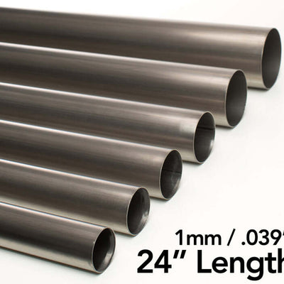Ticon Industries 1in Diameter 24in Length 1mm/.039in Titanium Tube