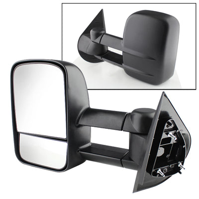 xTune Chevy Silverado 07-12 Manual Extendable Power Heated Adjust Mirror Left MIR-CSIL07-PW-L