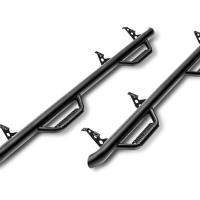 N-Fab Nerf Step 01-04 Toyota Tacoma Double Cab 5ft Bed - Tex. Black - W2W - 3in
