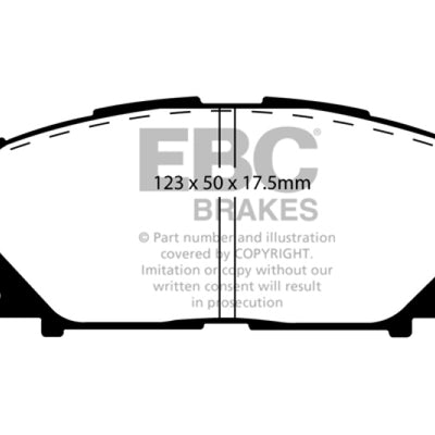 EBC 06+ Toyota Yaris 1.5 Ultimax2 Front Brake Pads