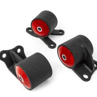 Innovative 92-95 Civic B/D Series Black Steel Mounts 95A Bushings (Auto Chassis Auto Trans)