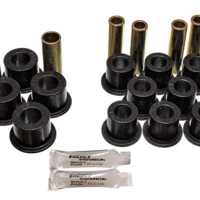 Energy Suspension 06/86-97 Nissan 720/Hardbody P/U 4WD Black Front Leaf Spring Bushing Set