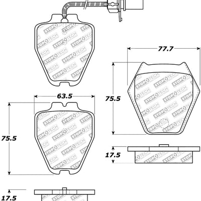 StopTech Street Select Brake Pads - Rear