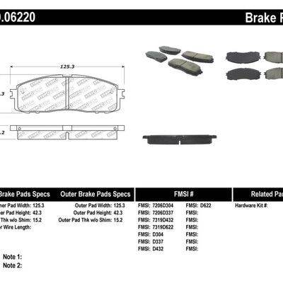 StopTech Performance 87-92 MK3 Supra Rear Brake Pads