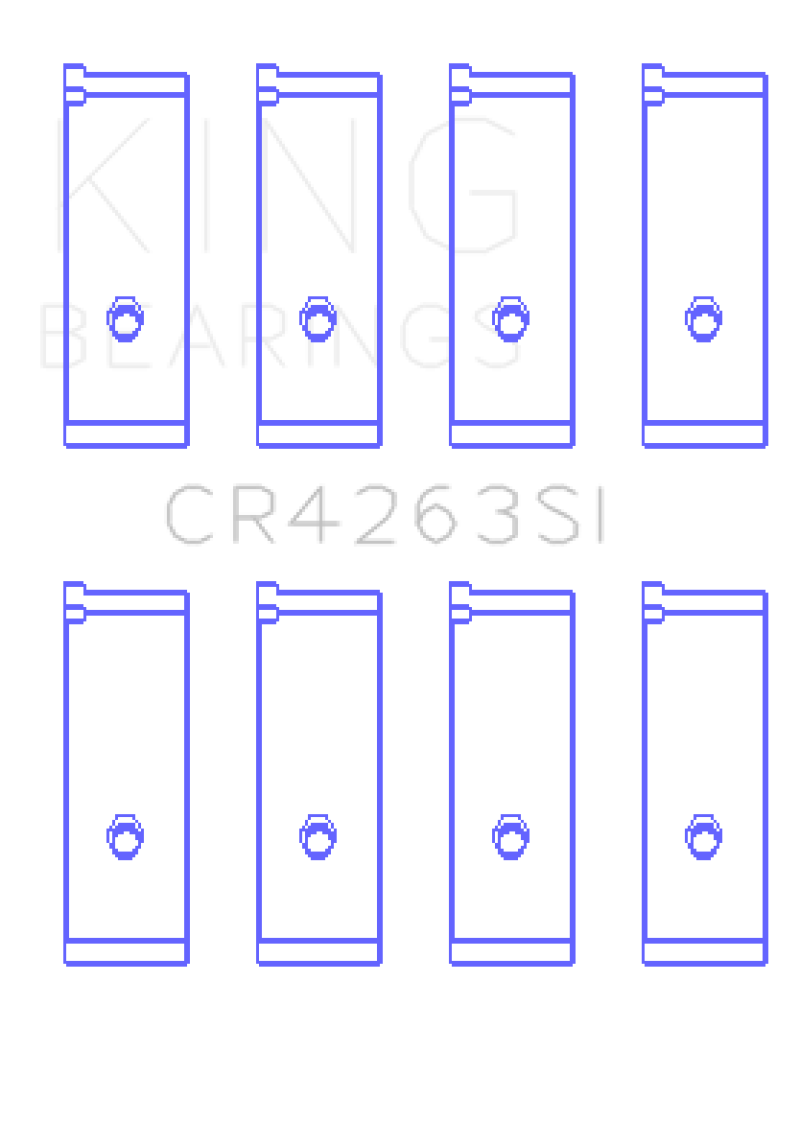 King Engine Bearings Toyota 1ZZ-FE (Size .50) Rod Bearing Set