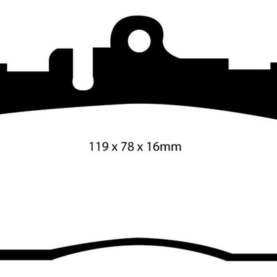 EBC 01-06 Lexus LS430 4.3 Redstuff Front Brake Pads