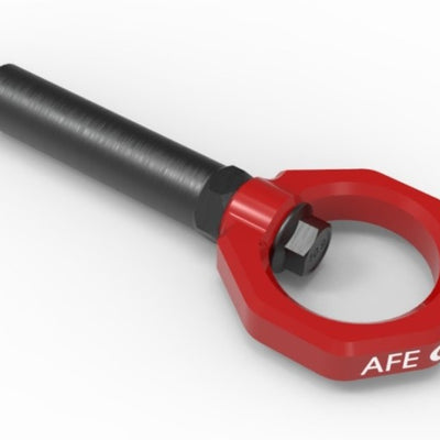 aFe Control Rear Tow Hook Red BMW F-Chassis 2/3/4/M
