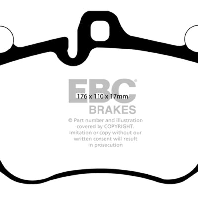 EBC 05-10 Lamborghini Murcielago 6.5 (4 Pad set)(Cast Iron Rotors) Yellowstuff Front Brake Pads