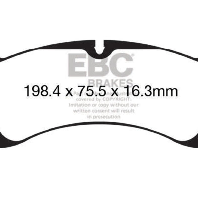 EBC 12-15 Porsche 911 (991) (Cast Iron Rotor only) 3.8 Carrera S Redstuff Front Brake Pads