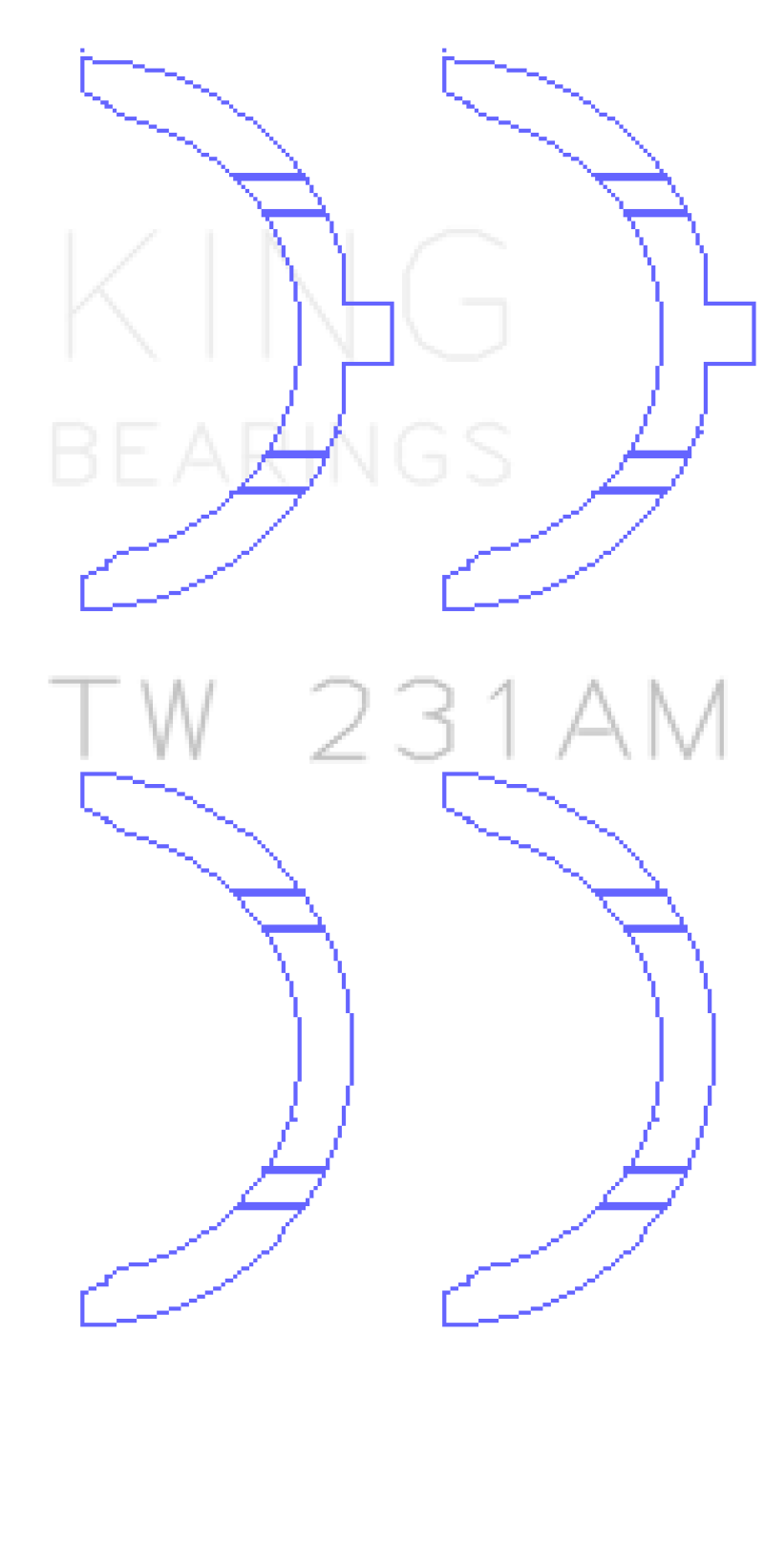 King Engine Bearings Toyota 1A/2A/3A/4A Thrust Washer Set