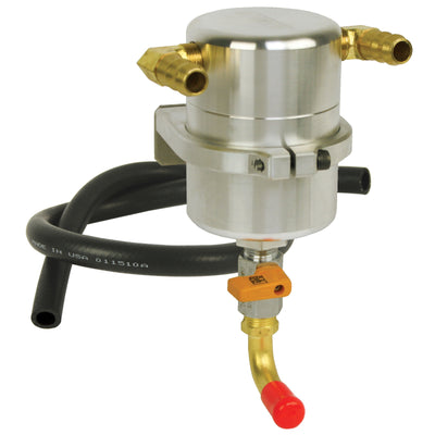 Moroso 08-15 Mitsubishi Evo 10 Air/Oil Separator Catch Can - Billet Aluminum