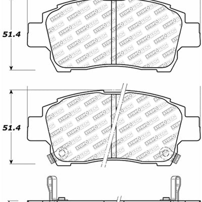 StopTech Street Select Brake Pads - Rear