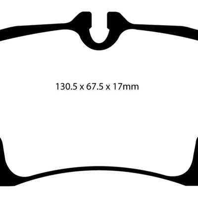 EBC 09-12 Porsche 911 (997) (Cast Iron Rotor only) 3.6 Carrera 2 Redstuff Rear Brake Pads