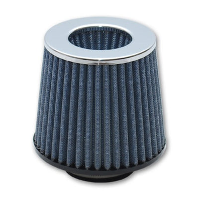 Vibrant Open Funnel Perf Air Filter (5in Cone O.D. x 5in Tall x 4.5in inlet I.D.) Chrome Filter Cap